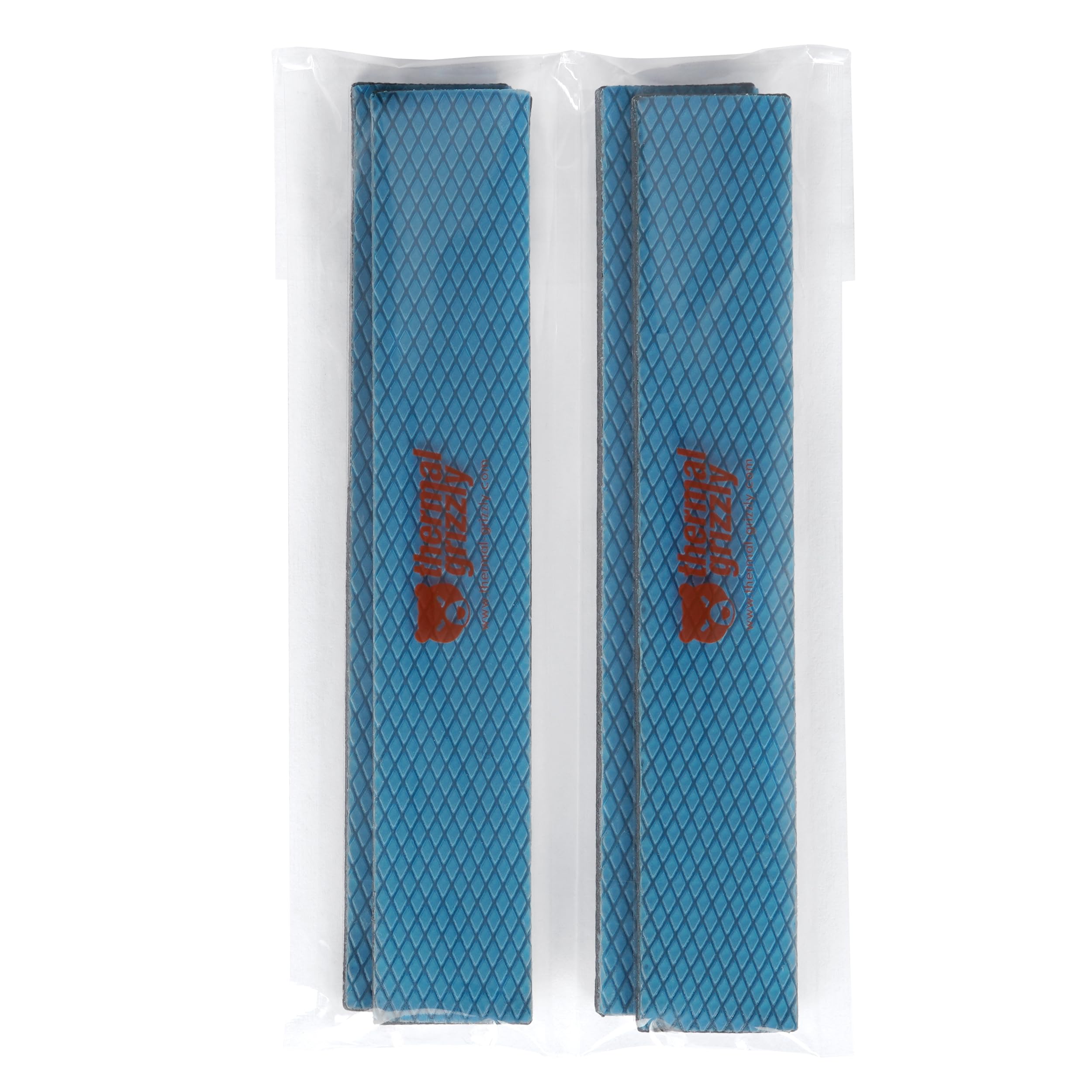 Thermal Grizzly Minus Pad Advance – 4-Pack Thermal Interface Pad, 120x20x3.0mm, Electrically Non-Conductive, High Thermal Conductivity & Compressibility for SSDs, GPUs & Electronics