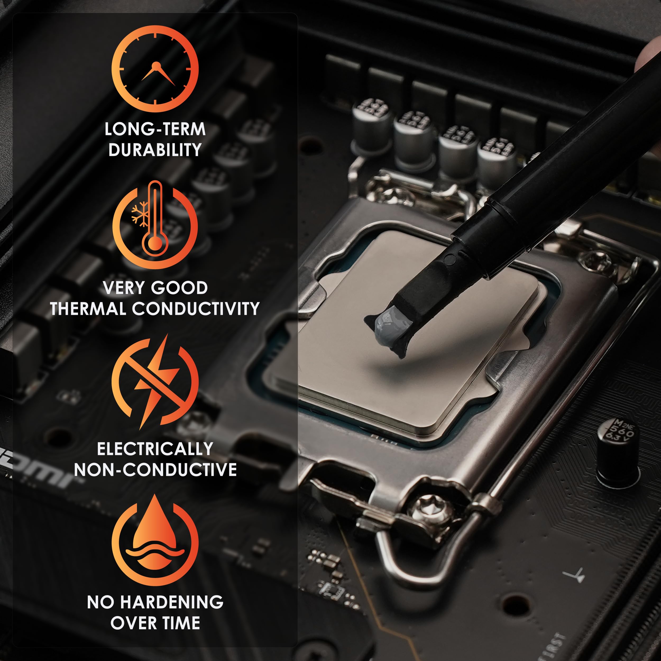 Thermal Grizzly - Aeronaut - High Performance Thermal Paste - Ideal Entry Level Thermal Paste - Compatible with Most Cooling Solutions CPU/GPU/PS4/PS5/Xbox