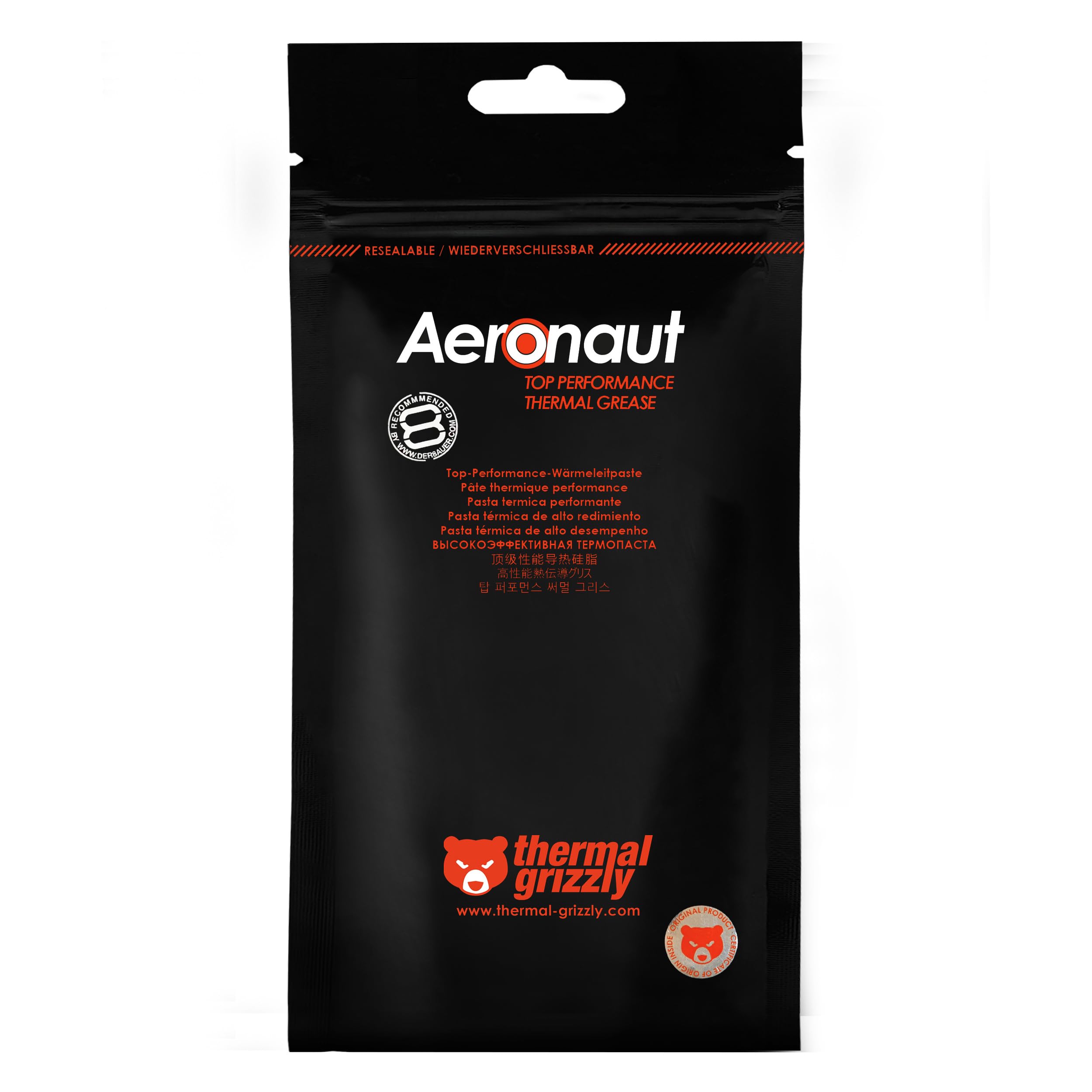 Thermal Grizzly - Aeronaut - High Performance Thermal Paste - Ideal Entry Level Thermal Paste - Compatible with Most Cooling Solutions CPU/GPU/PS4/PS5/Xbox