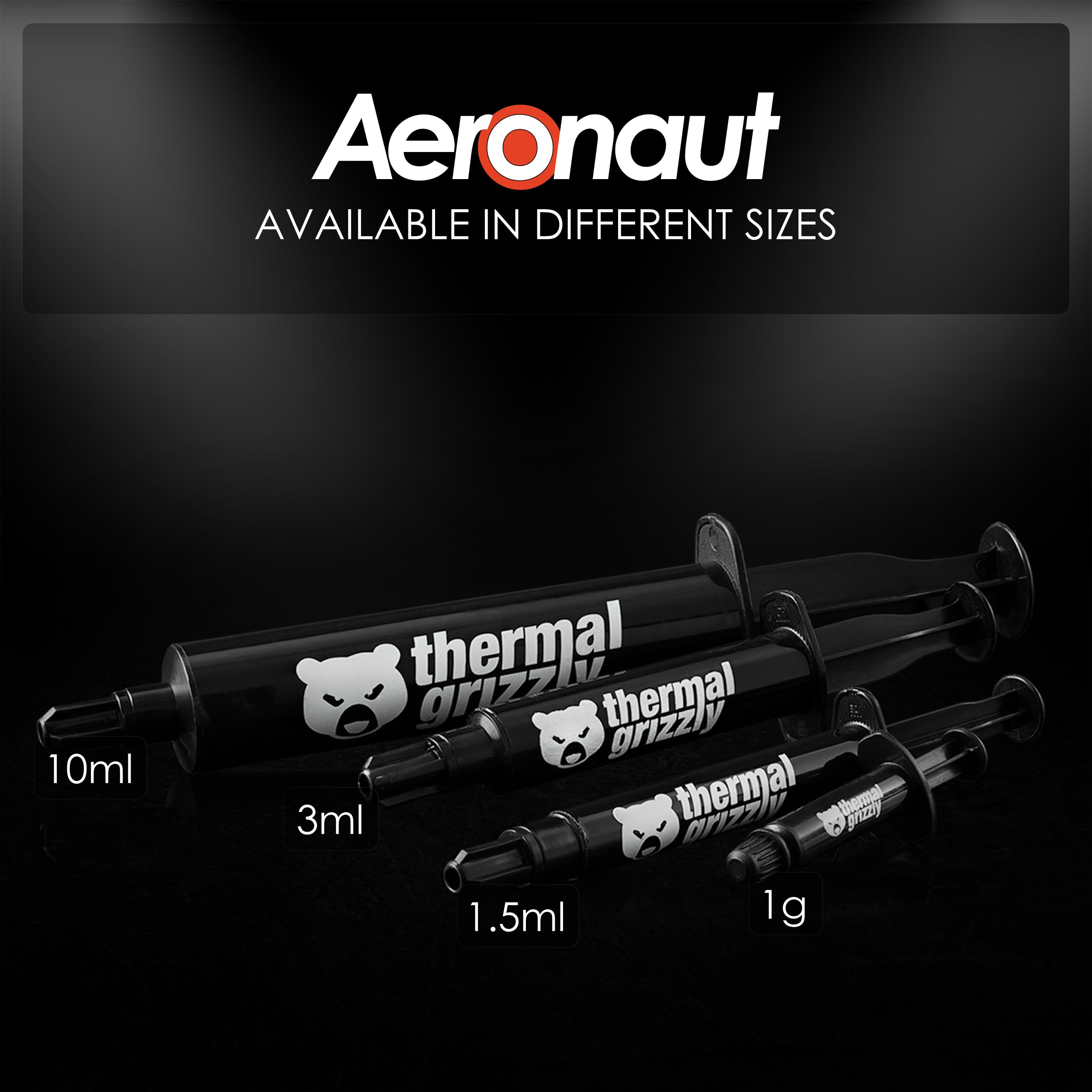 Thermal Grizzly - Aeronaut - High Performance Thermal Paste - Ideal Entry Level Thermal Paste - Compatible with Most Cooling Solutions CPU/GPU/PS4/PS5/Xbox