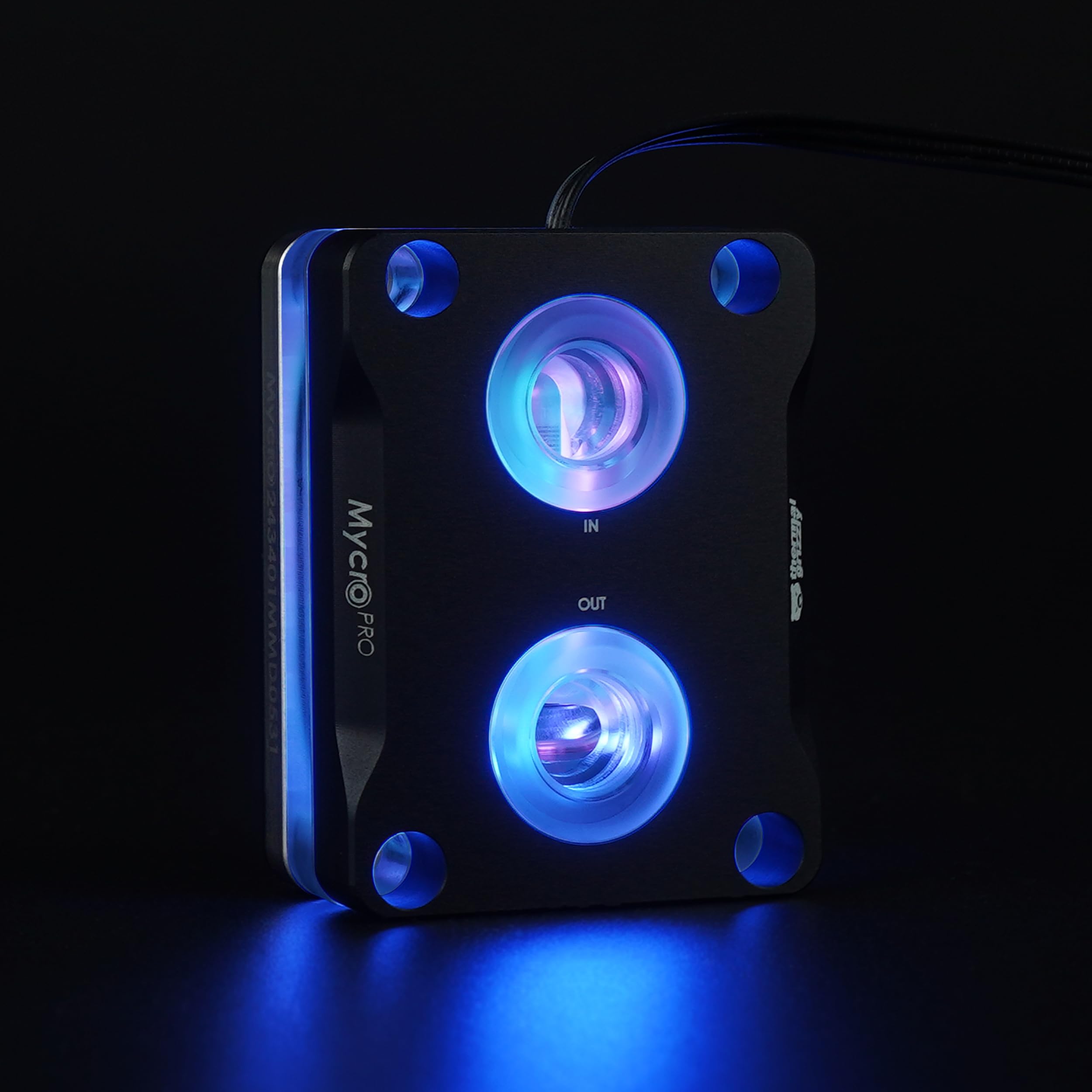 Thermal Grizzly Intel Mycro Direct-Die Pro RGB V1 Water Cooler – Nickel-Plated Copper Base, Optimized for Intel LGA1700 Platform, Enhanced Cooling Fins, Low Flow Resistance, RGB Lighting