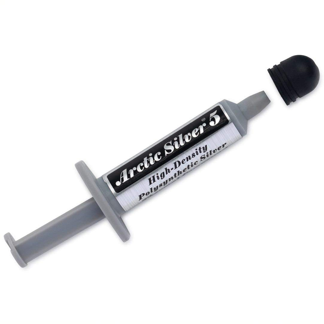 Nabob Deals - Arctic Silver 5 Thermal Compound paste High-Density Polysynthetic Silver - Bonus Cloth/ Anti Static Starter Kit