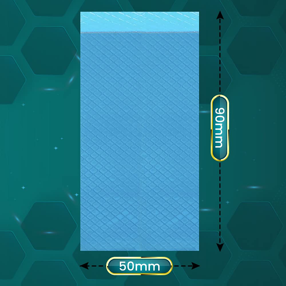 Nab Cooling Thermal Pad 15 W/mK, 90x50 Heat Resistance, Non-Conductive, High-Temperature Resistance, Silicone Thermal Pads for Laptop, Heatsink, GPU, CPU, LED & PS4