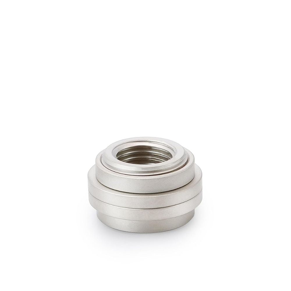 DeltaMate - Pass Through FF - Pass-Through Fitting - CNC-machined brass - two G1/4" female threads - for case panels, PCI slot covers, etc. in water-cooling systems