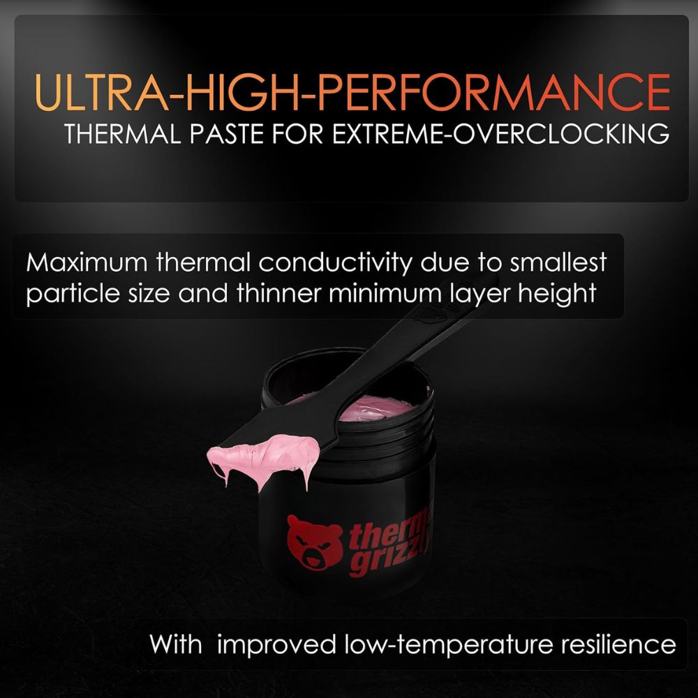 Thermal Grizzly Kryonaut Extreme Extremly High Performance Thermal Paste - for Maximum Thermal Conductivity While Overclocking CPU/GPU/PS4/PS5/Xbox