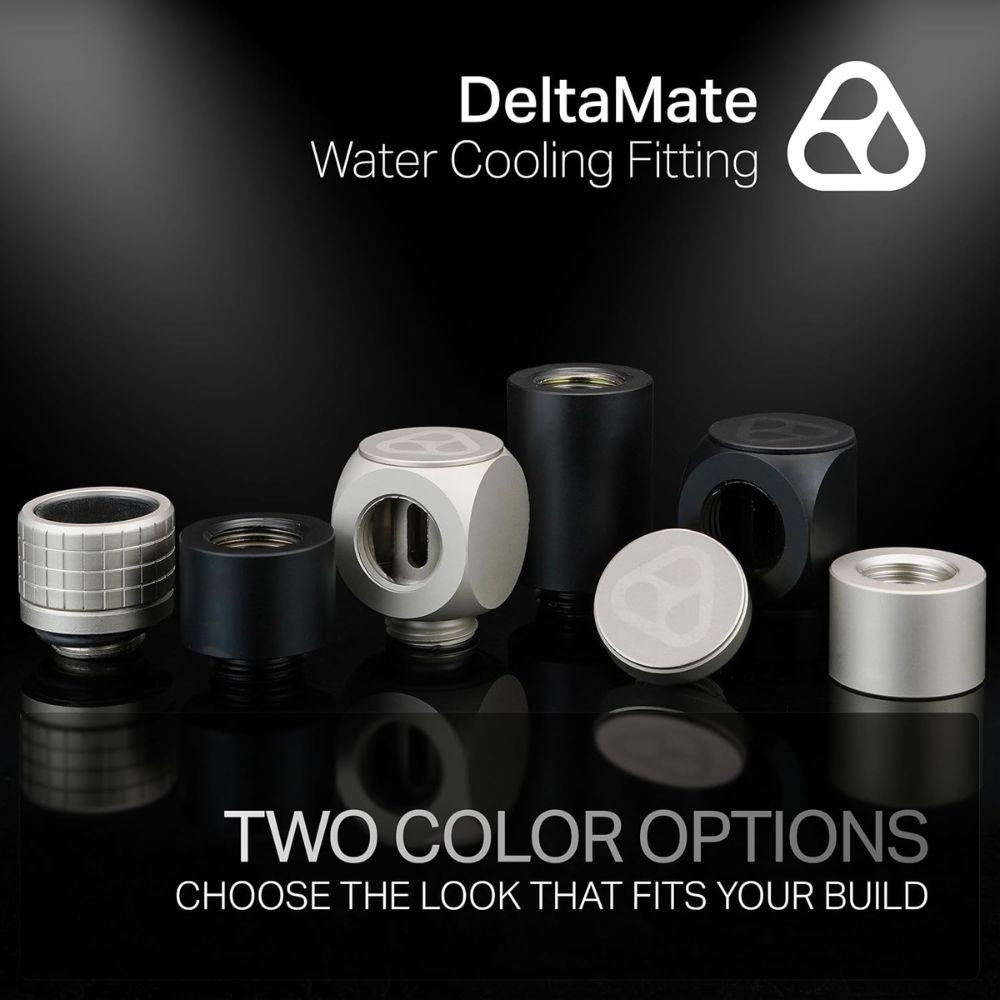 DeltaMate - Extender MF14 - Extender Fitting 14mm - CNC-machined Brass - G1/4" Male & Female Thread - for Modular Combinations in Water-Cooling Systems