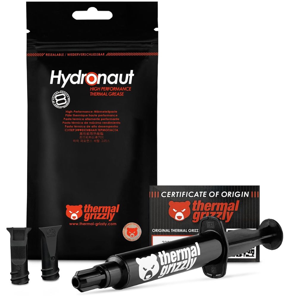 Thermal Grizzly - Hydronaut Conductive High Performance Thermal Paste - Ideal for Air and Water Cooling CPU/GPU/PS4/PS5/Xbox - for Large Cooling Surfaces