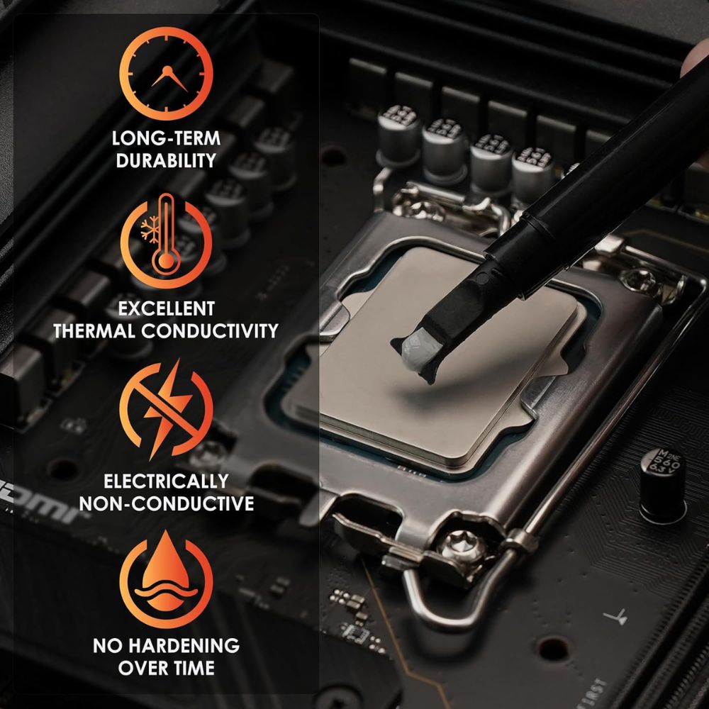 Thermal Grizzly - Hydronaut Conductive High Performance Thermal Paste - Ideal for Air and Water Cooling CPU/GPU/PS4/PS5/Xbox - for Large Cooling Surfaces