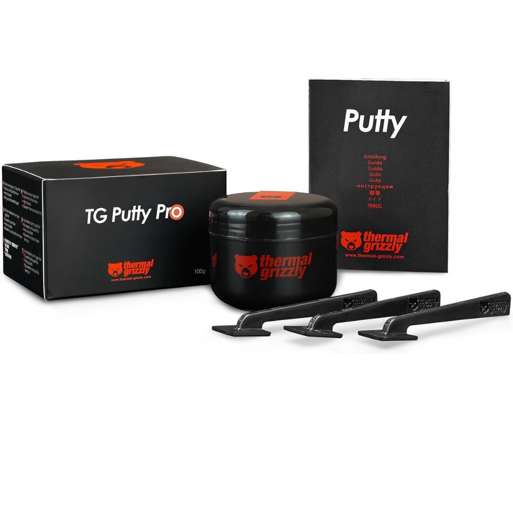 Thermal Grizzly Putty Electrically Non-Conductive Thermal Interface Material for GPU Modding and Thermal Pad Replacement 100g