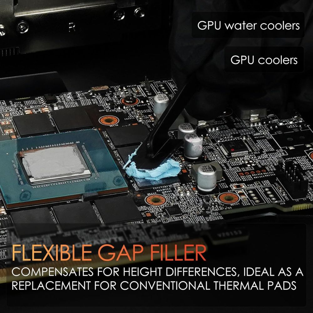Thermal Grizzly Putty High-Performance Electrically Non-Conductive Thermal Putty for GPU and PCB Applications 30g
