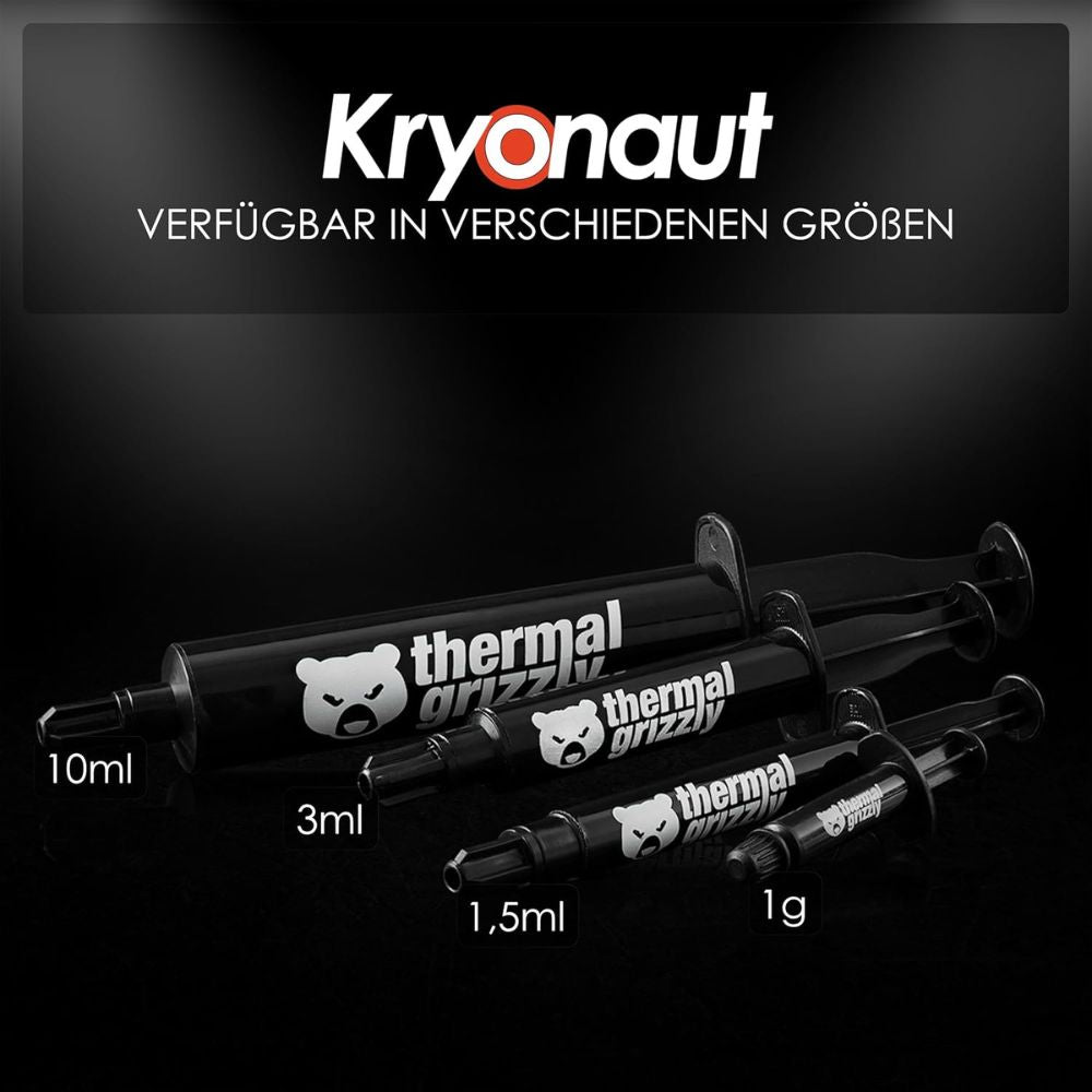 Thermal Grizzly Kryonaut Extremly High Performance Thermal Paste - for Demanding Applications and Overclocking CPU/GPU/PS4/PS5/Xbox