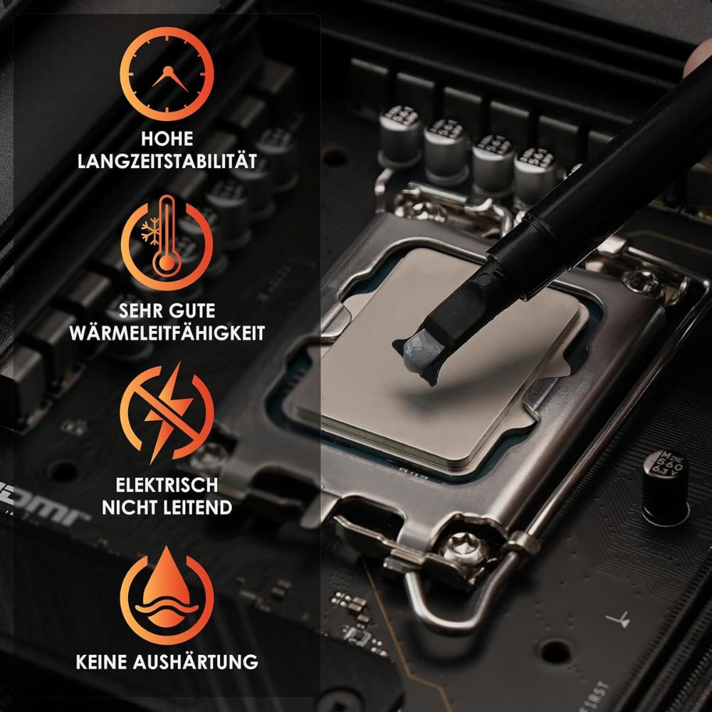 Thermal Grizzly Aeronaut High Performance Thermal Paste - Ideal Entry Level Thermal Grease - Compatible with Most Cooling Solutions CPU/GPU/PS4/PS5/Xbox