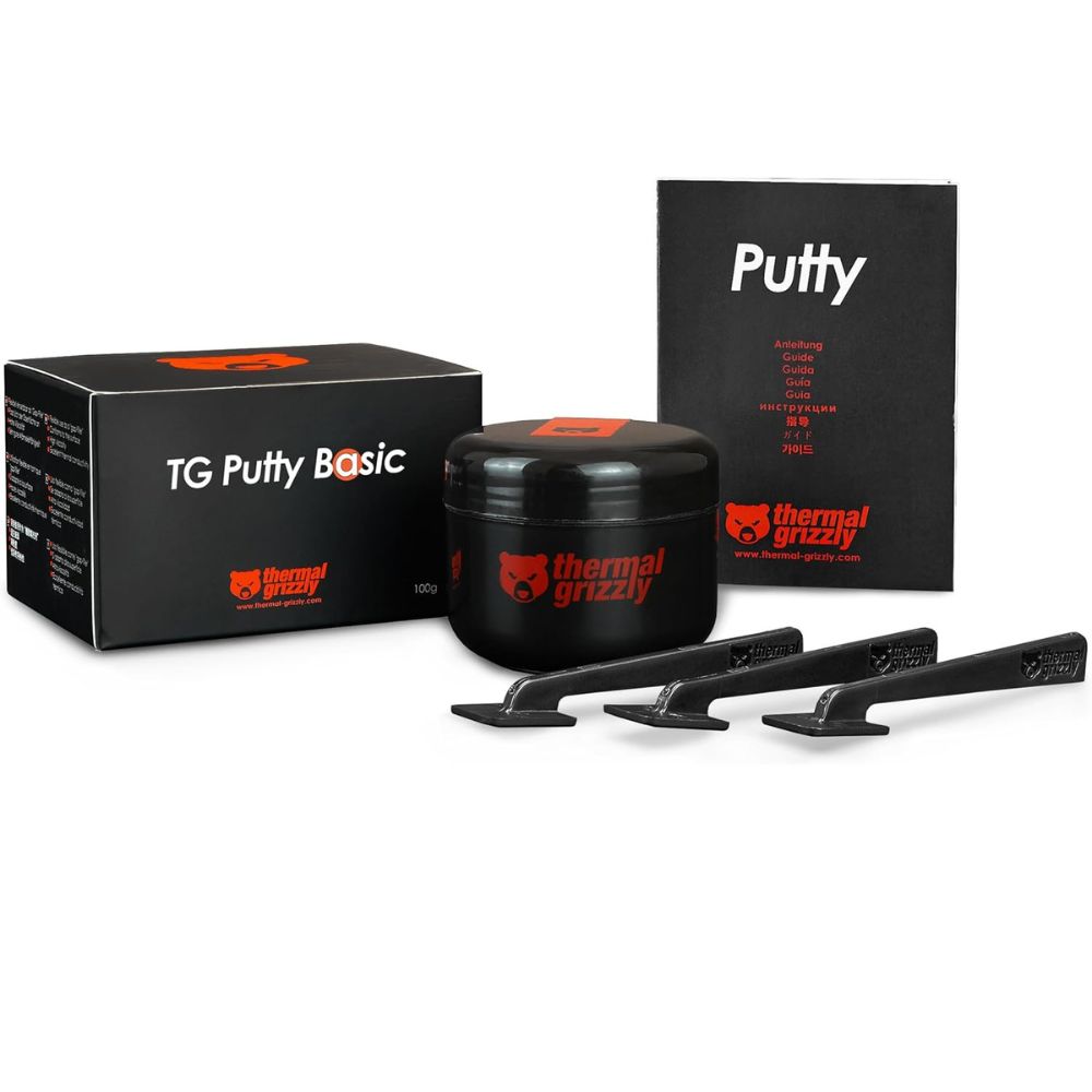 Thermal Grizzly Putty Electrically Non-Conductive Thermal Interface Material for GPU Modding and Thermal Pad Replacement 100g