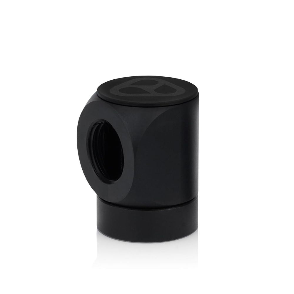 DeltaMate - Rotary FF90° - Rotary Fitting - CNC-machined brass - two G1/4" female threads - for modular combinations in water-cooling systems