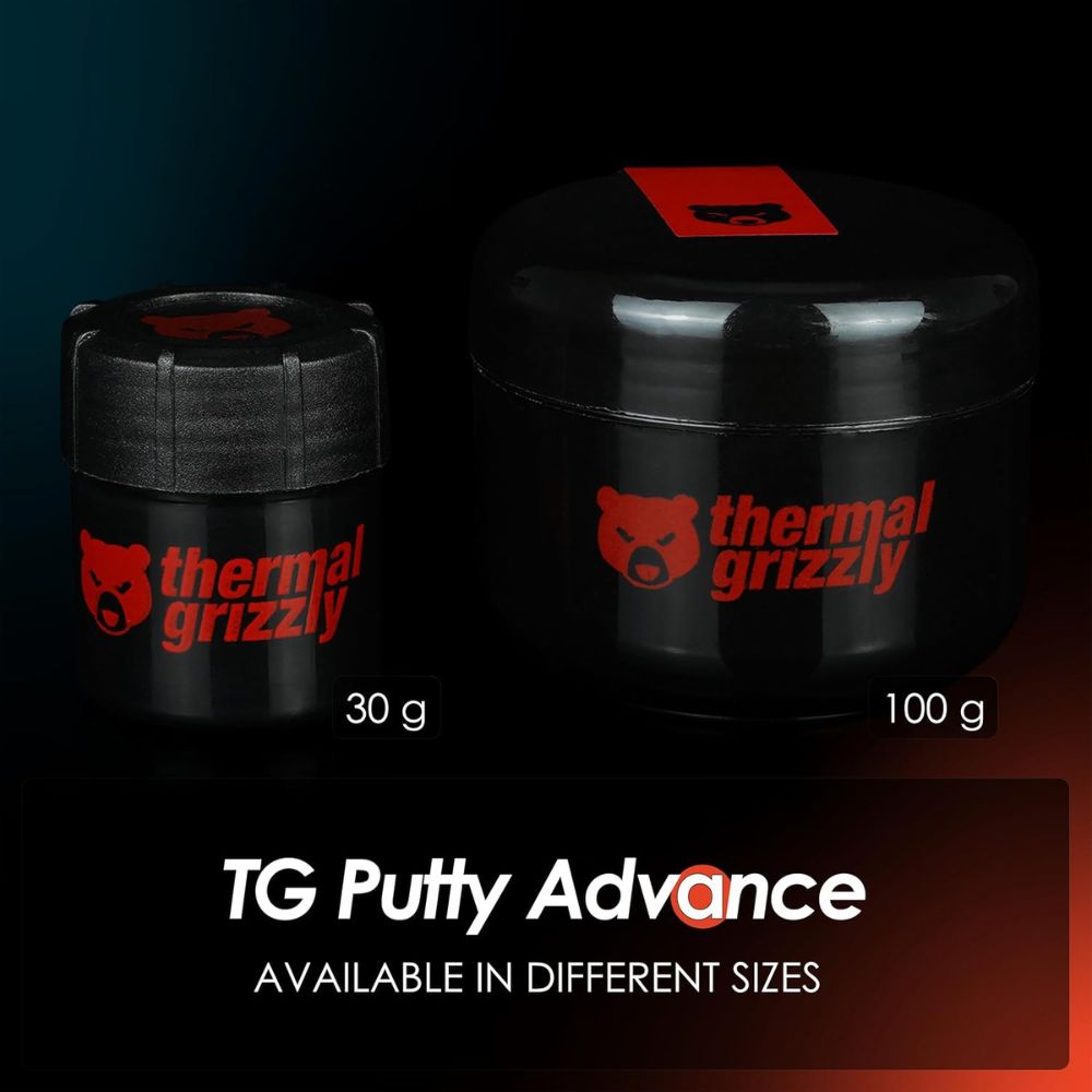 Thermal Grizzly Putty High-Performance Electrically Non-Conductive Thermal Putty for GPU and PCB Applications 30g