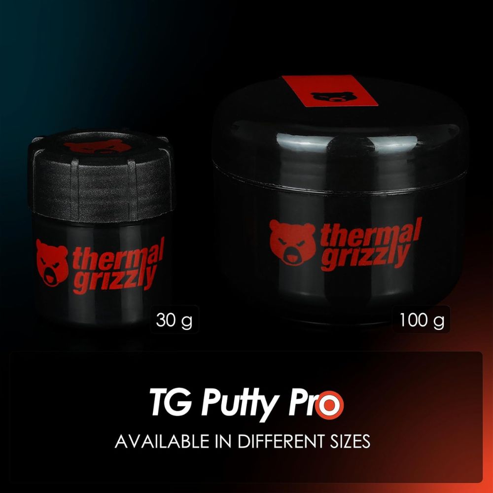 Thermal Grizzly Putty High-Performance Electrically Non-Conductive Thermal Putty for GPU and PCB Applications 30g