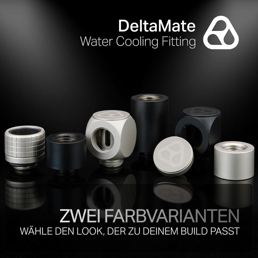 DeltaMate - Extender MF7 - Extender Fitting 7mm - CNC-machined Brass - G1/4" Male & Female Thread - for Modular Combinations in Water-Cooling Systems