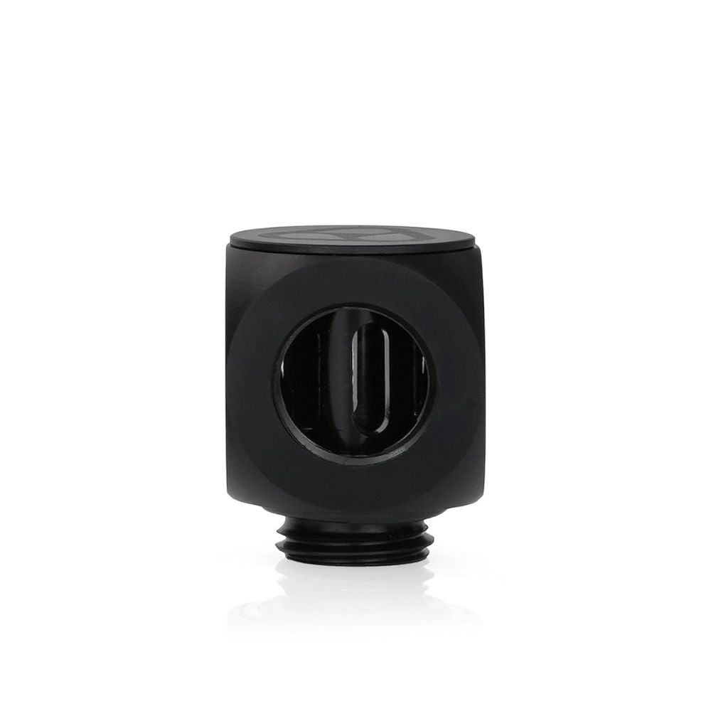 DeltaMate - Rotary T - Rotary Fitting - CNC-machined Brass - Two G1/4" Female Threads & one Male Thread - for Modular Combinations in Water-Cooling Systems