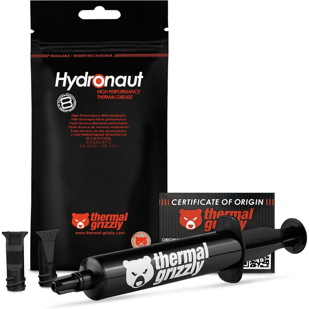 Thermal Grizzly - Hydronaut Conductive High Performance Thermal Paste - Ideal for Air and Water Cooling CPU/GPU/PS4/PS5/Xbox - for Large Cooling Surfaces