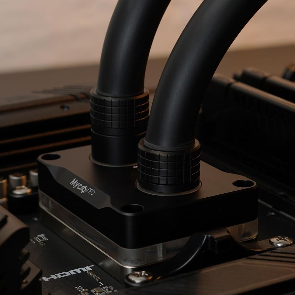 DeltaMate - Extender FF14 - Extender Fitting 14mm - CNC-machined brass - two G1/4" female threads - for modular combinations in water-cooling systems