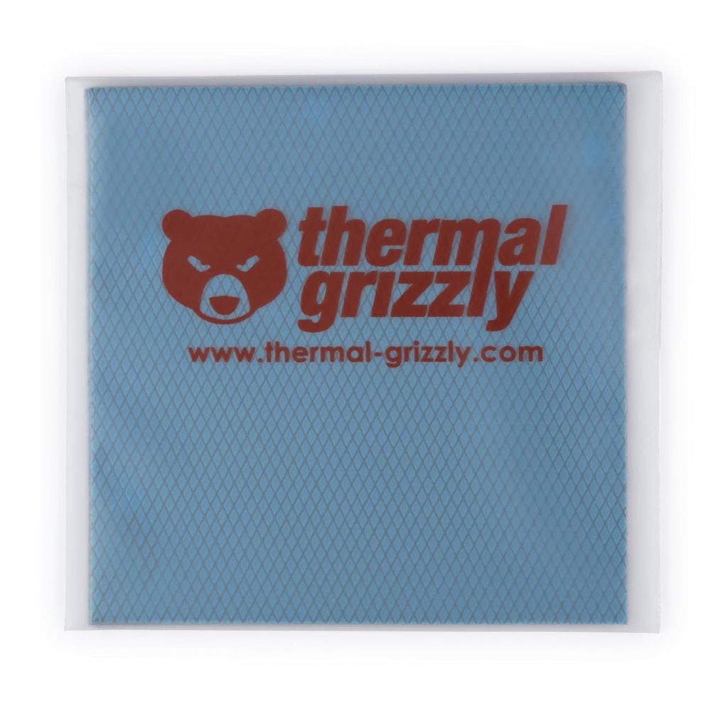 Thermal Grizzly Minus Pad Basic - 100x100 - Thermal Interface Pad, Electrically Non-Conductive, High Thermal Conductivity & Compressibility for SSDs, GPUs & Electronics (2 Pack)