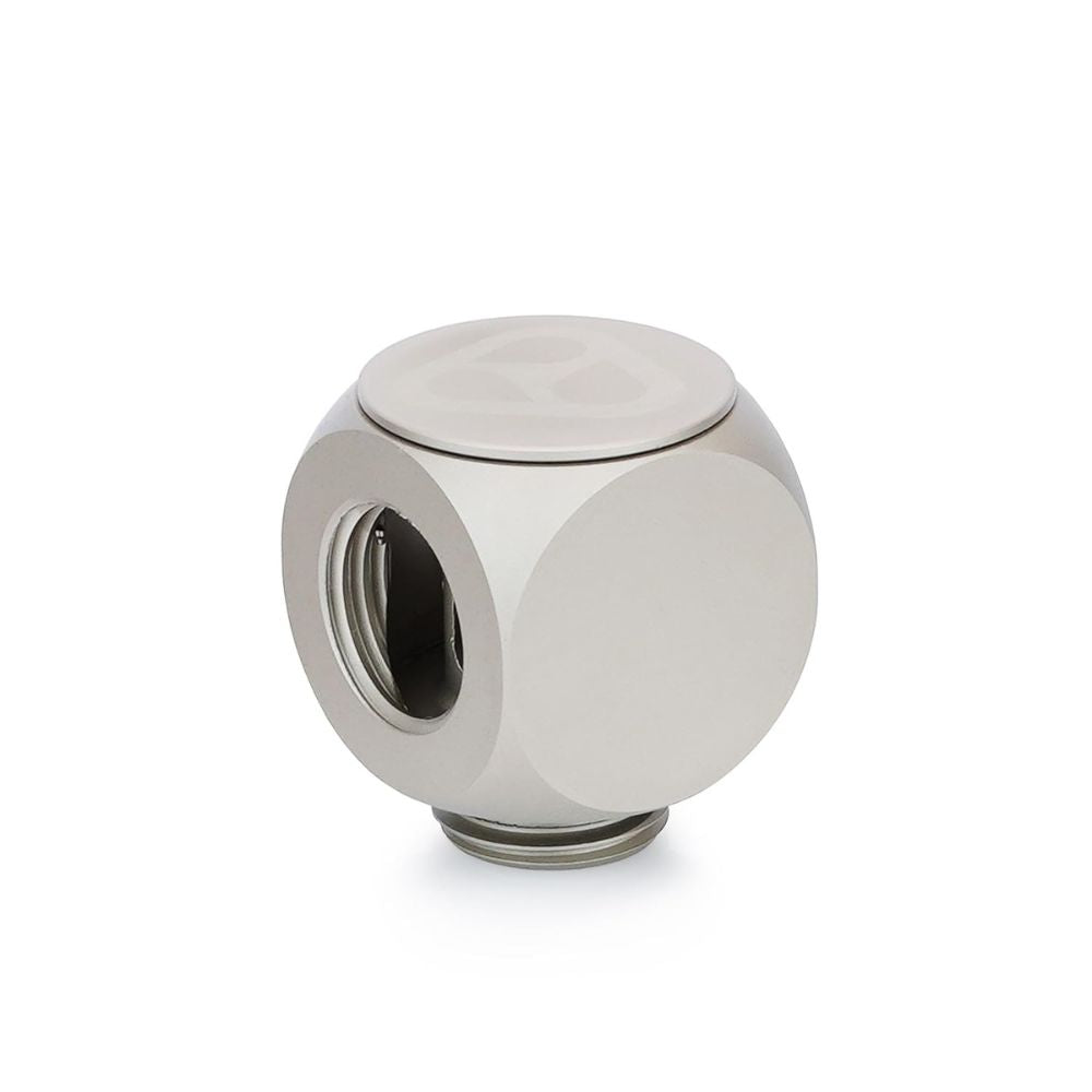 DeltaMate - Rotary T - Rotary Fitting - CNC-machined Brass - Two G1/4" Female Threads & one Male Thread - for Modular Combinations in Water-Cooling Systems