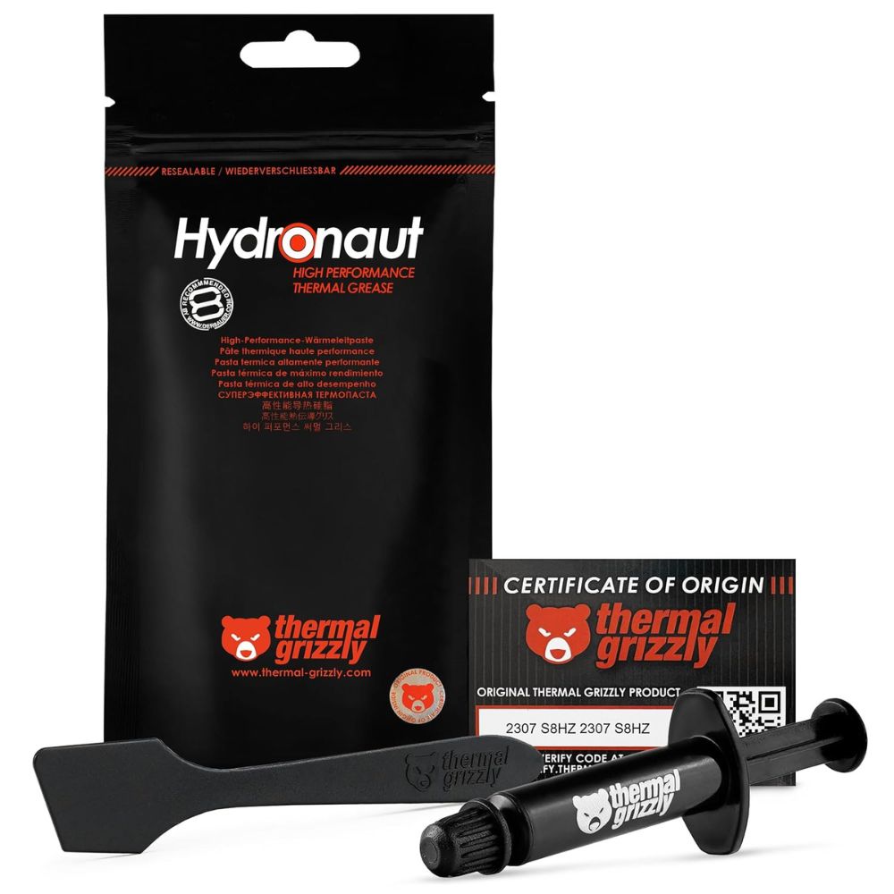 Thermal Grizzly - Hydronaut Conductive High Performance Thermal Paste - Ideal for Air and Water Cooling CPU/GPU/PS4/PS5/Xbox - for Large Cooling Surfaces