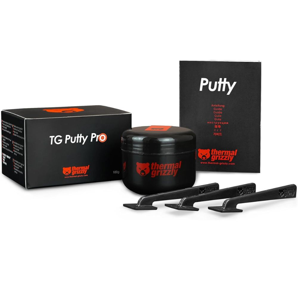 Thermal Grizzly Putty Electrically Non-Conductive Thermal Interface Material for GPU Modding and Thermal Pad Replacement 100g
