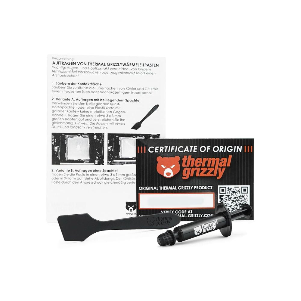 Thermal Grizzly Aeronaut High Performance Thermal Paste - Ideal Entry Level Thermal Grease - Compatible with Most Cooling Solutions CPU/GPU/PS4/PS5/Xbox