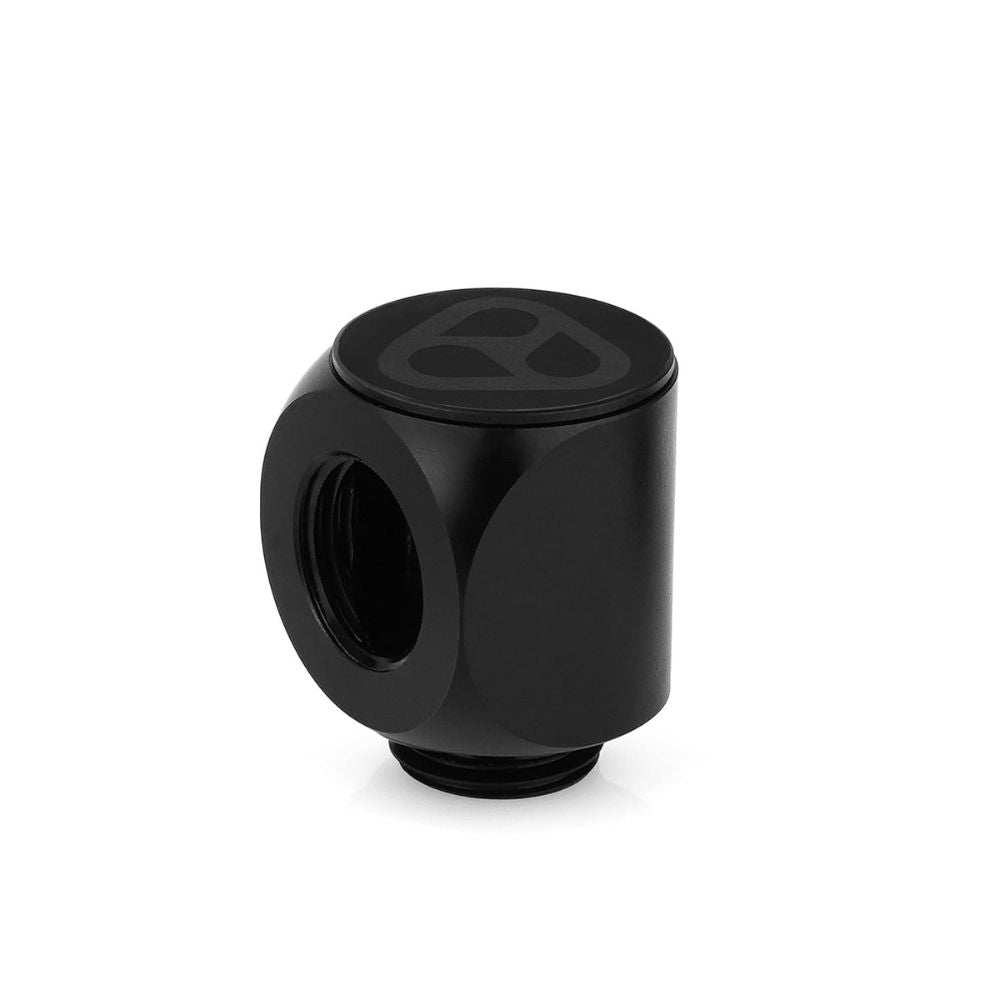 DeltaMate - Rotary 90° - Rotary Fitting - CNC-machined Brass - G1/4 inch Male & Female Thread - for Modular Combinations in Water Cooling Systems