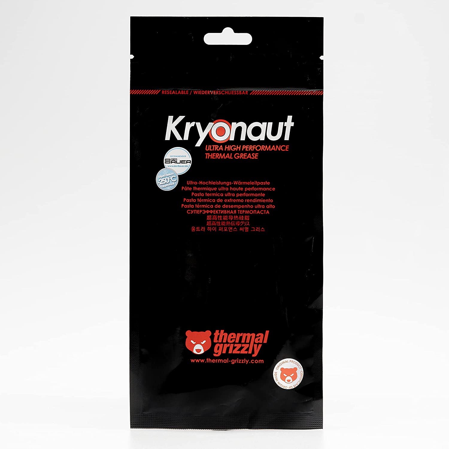 Thermal Grizzly Kryonaut The High Performance Thermal Paste Cooling All Processors, Graphics Cards and Heat Sinks in Computers and Consoles Combo Extra Spatula