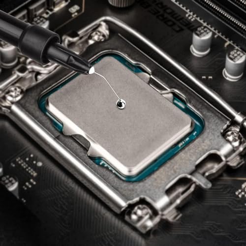 Thermal Grizzly Liquid Metal Thermal Paste Conductonaut 1 Gram - Made in Germany Liquid Metal for PS5, CPU, GPU, Xbox, Game Consoles Best for Overclocking Premium Materials