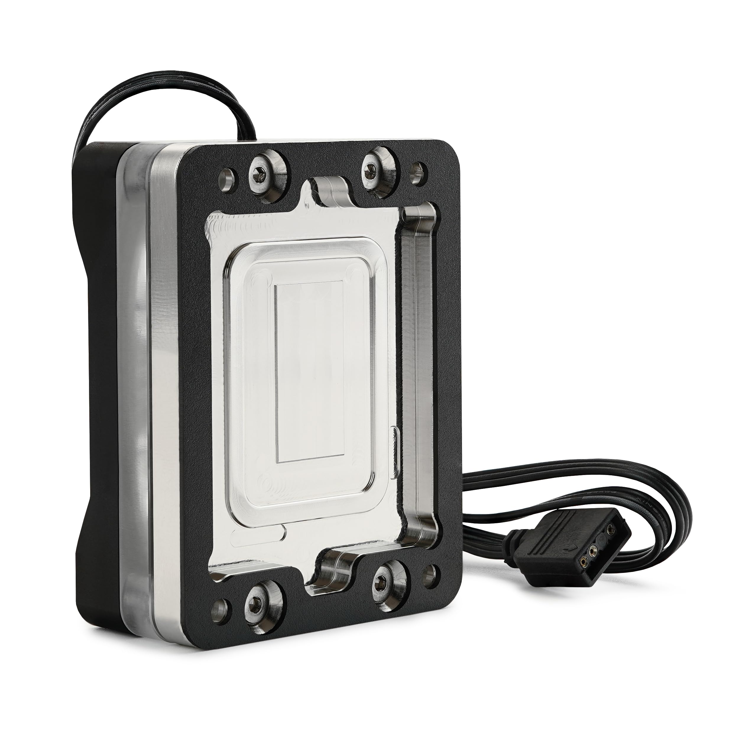 Thermal Grizzly Intel Mycro Direct-Die Pro RGB V1 Water Cooler – Nickel-Plated Copper Base, Optimized for Intel LGA1700 Platform, Enhanced Cooling Fins, Low Flow Resistance, RGB Lighting