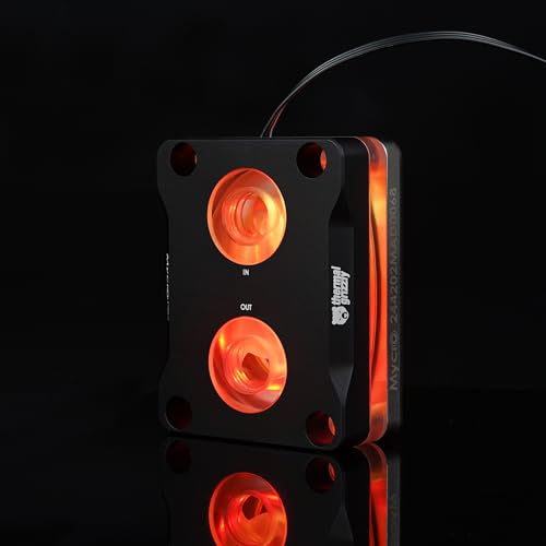 Thermal Grizzly Intel 1851 Mycro Direct-Die Pro RGB V1 Water Cooler with Nickel-Plated Copper Base and Micro Cooling Fins - Made in Germany