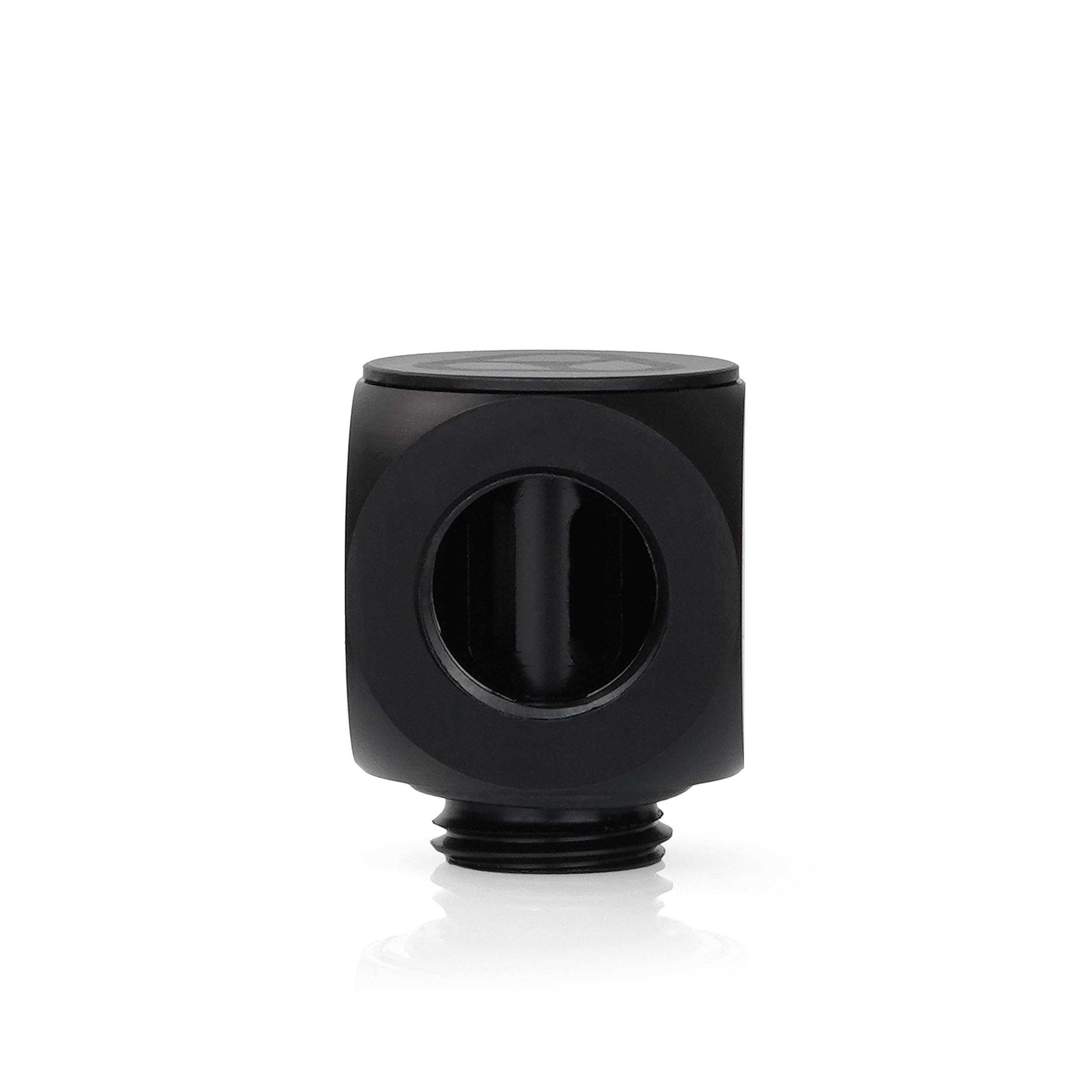 Thermal Grizzly DeltaMate Rotary - 90° Black Water Cooling Fitting – G1/4'' Thread, CNC-Machined Brass Matte-Black