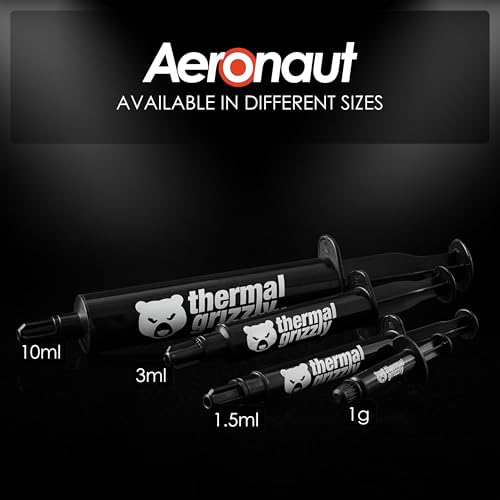 Thermal Grizzly - Aeronaut - High Performance Thermal Paste - Ideal Entry Level Thermal Paste - Compatible with Most Cooling Solutions CPU/GPU/PS4/PS5/Xbox