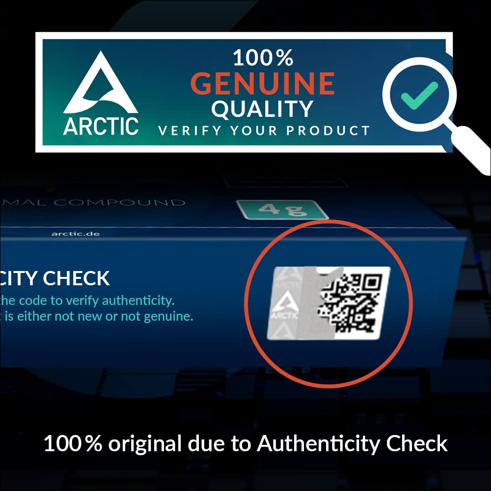 Arctic MX-6 Ultimate Performance Thermal Paste for CPU, Consoles, Graphics Cards, laptops, Very high Thermal Conductivity, Long Durability, Non-Conductive