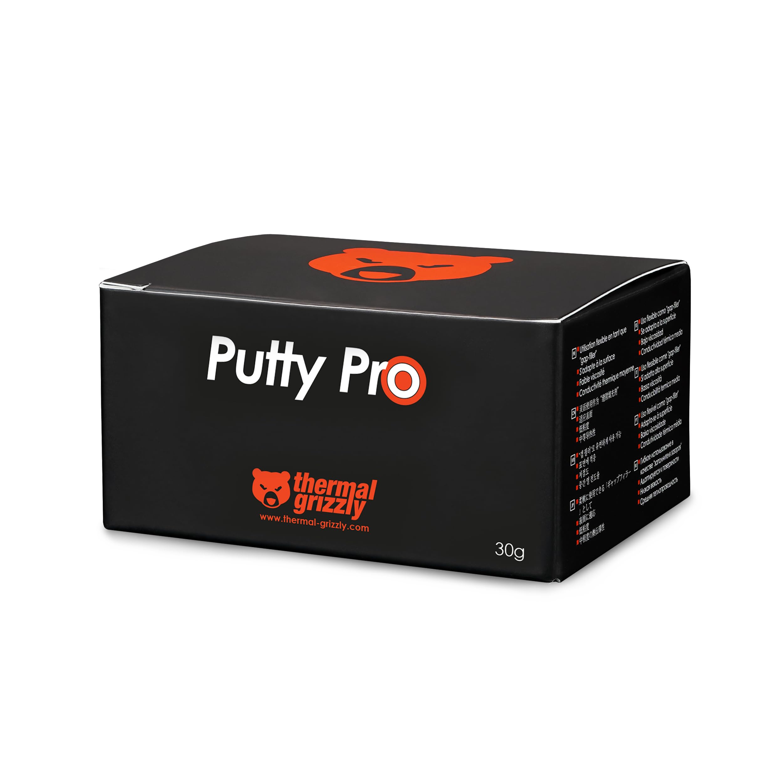 Thermal Grizzly TG Putty Pro - 30 Gram - High-Performance Electrically Non-Conductive Thermal Putty for GPU and PCB Applications