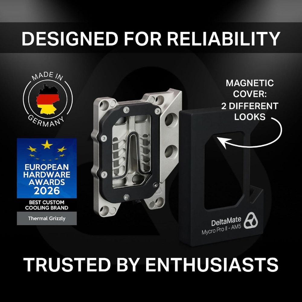 Thermal Grizzly DeltaMate MPII CPU Water Block AM5 AM4 RGB