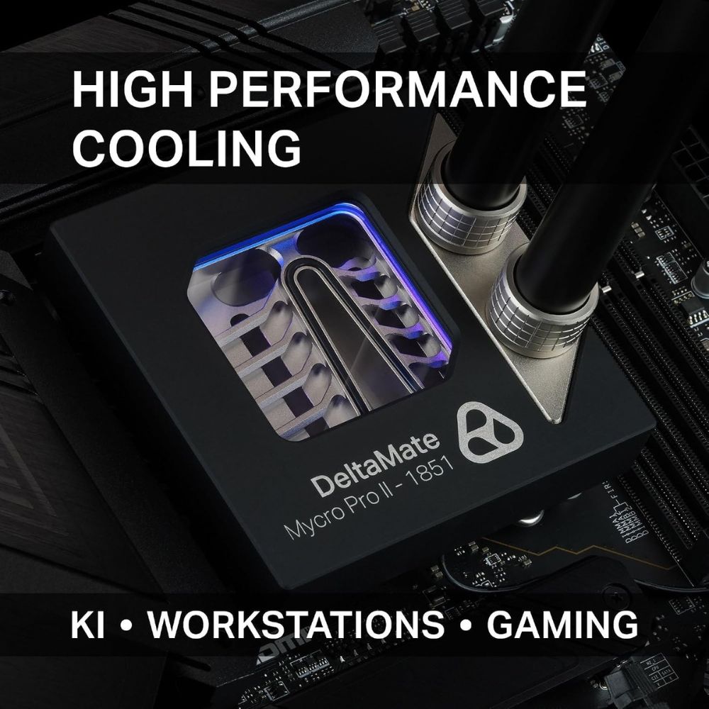 Thermal Grizzly DeltaMate MPII CPU Water Block Intel LGA1851 LGA1700 RGB