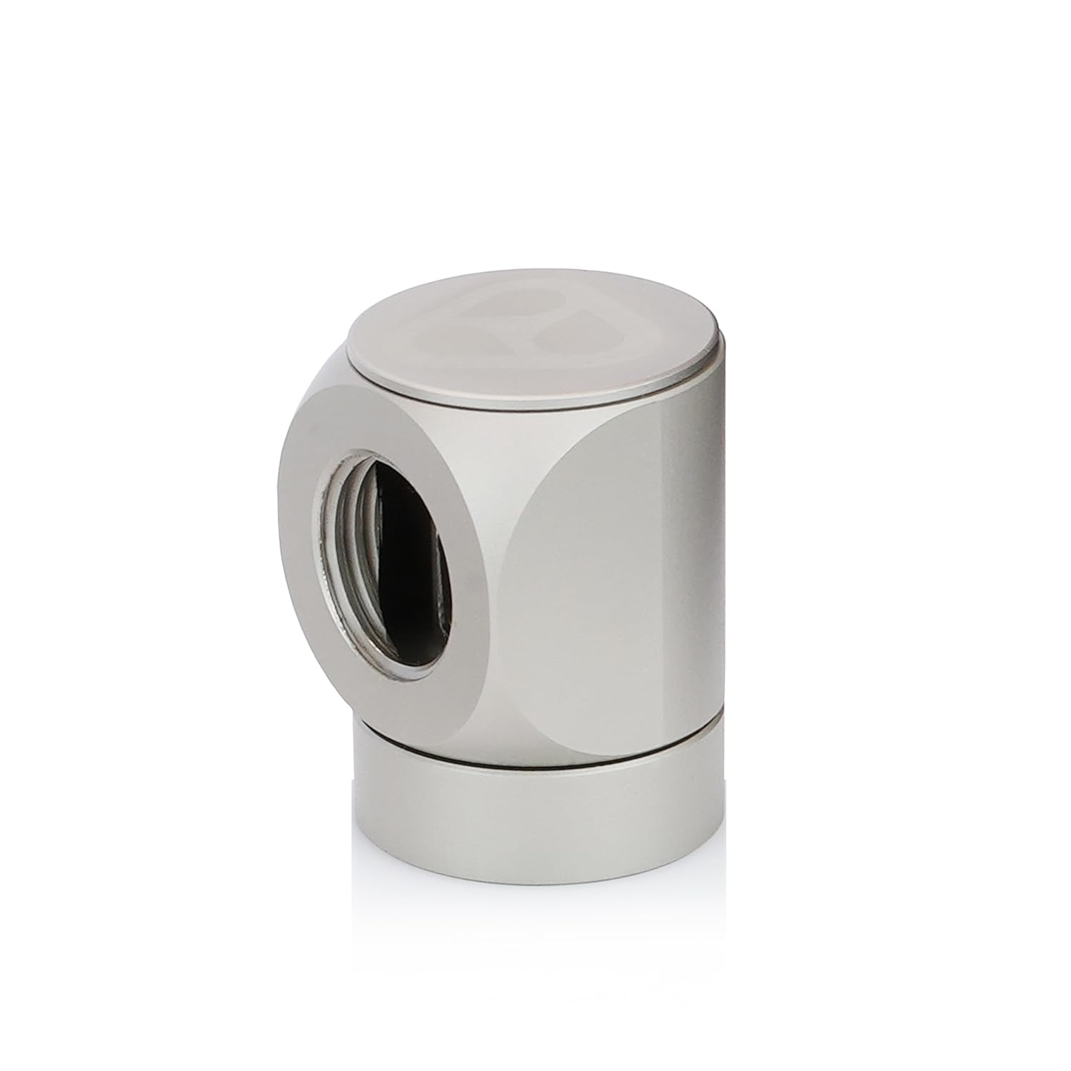 DeltaMate - Rotary FF90° - Rotary Fitting - CNC-machined brass - two G1/4" female threads - for modular combinations in water-cooling systems