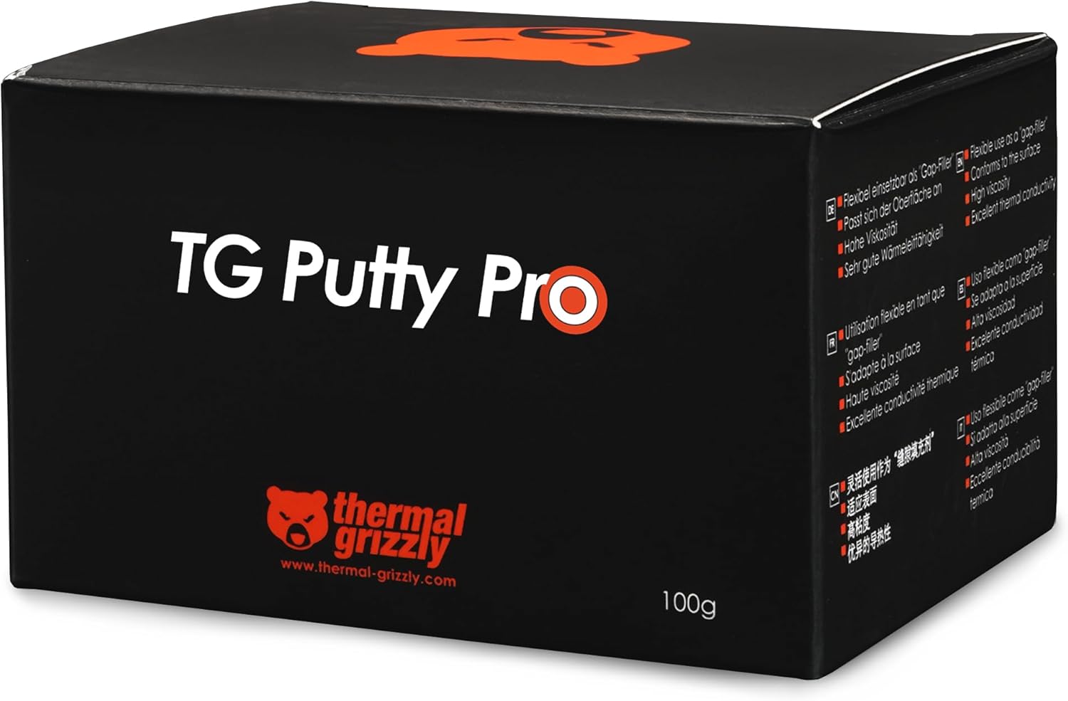 Thermal Grizzly Putty Electrically Non-Conductive Thermal Interface Material for GPU Modding and Thermal Pad Replacement 100g