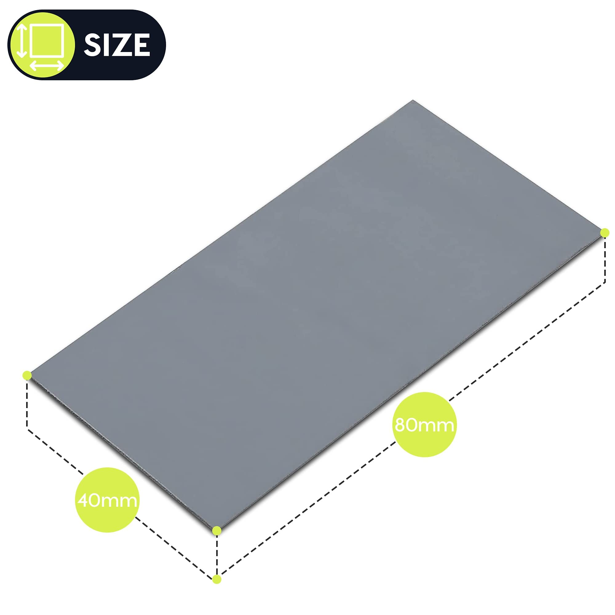 Gelid Solutions GP-Extreme 12W-Thermal Pad 80x40 (2pcs) Excellent Heat Conduction, Ideal Gap Filler. Easy Installation.