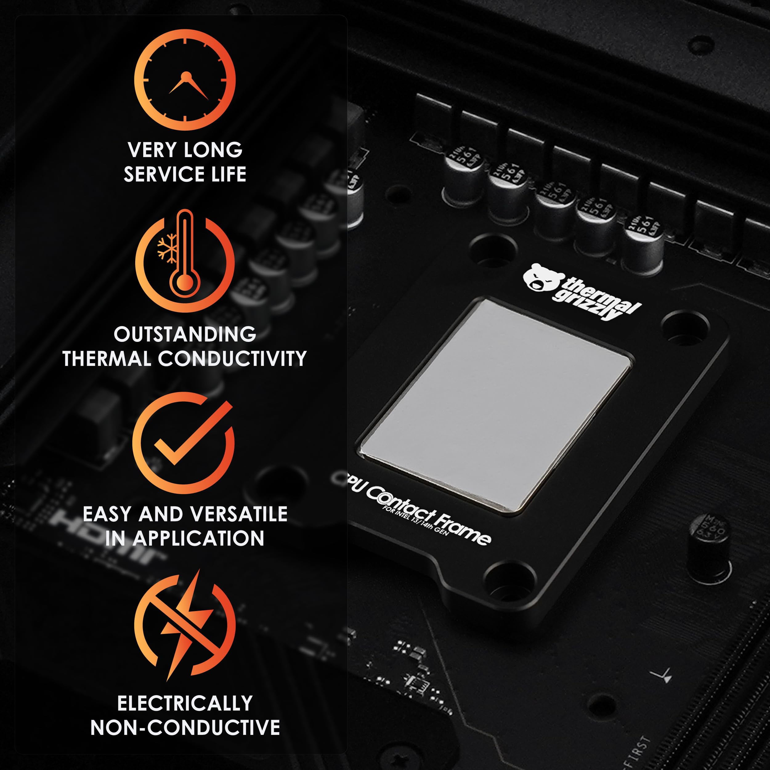 Thermal Grizzly - PhaseSheet PTM (50x40mm)- High Performance Thermal pad with Phase Change Material | Durable, not electrically Conductive | for CPU, GPU & Electronics Cooling