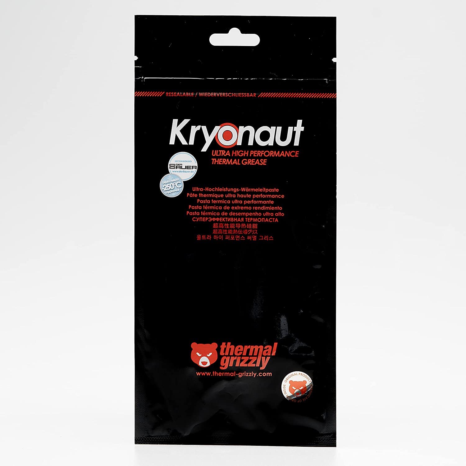 Thermal Grizzly Kryonaut The High Performance Thermal Paste Cooling All Processors, Graphics Cards and Heat Sinks in Computers and Consoles Combo Extra Spatula