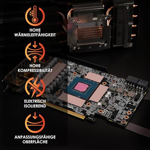 Thermal Grizzly Minus Pad 8-120x20mm Thermal Interface Pad, Electrically Non-Conductive, High Thermal Conductivity & Compressibility for SSDs, GPUs & Electronics