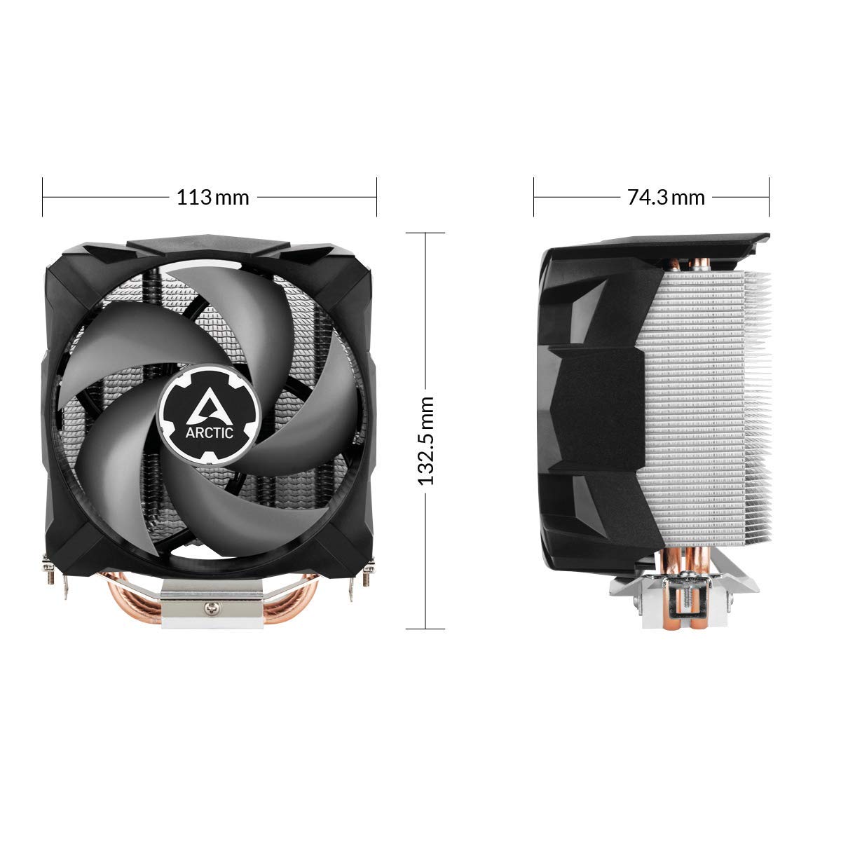 Arctic Freezer 7 Pro – Compact Multi-Compatible Tower CPU Cooler | 92 mm PWM Fan | for AMD AM4 and Intel 115x CPU