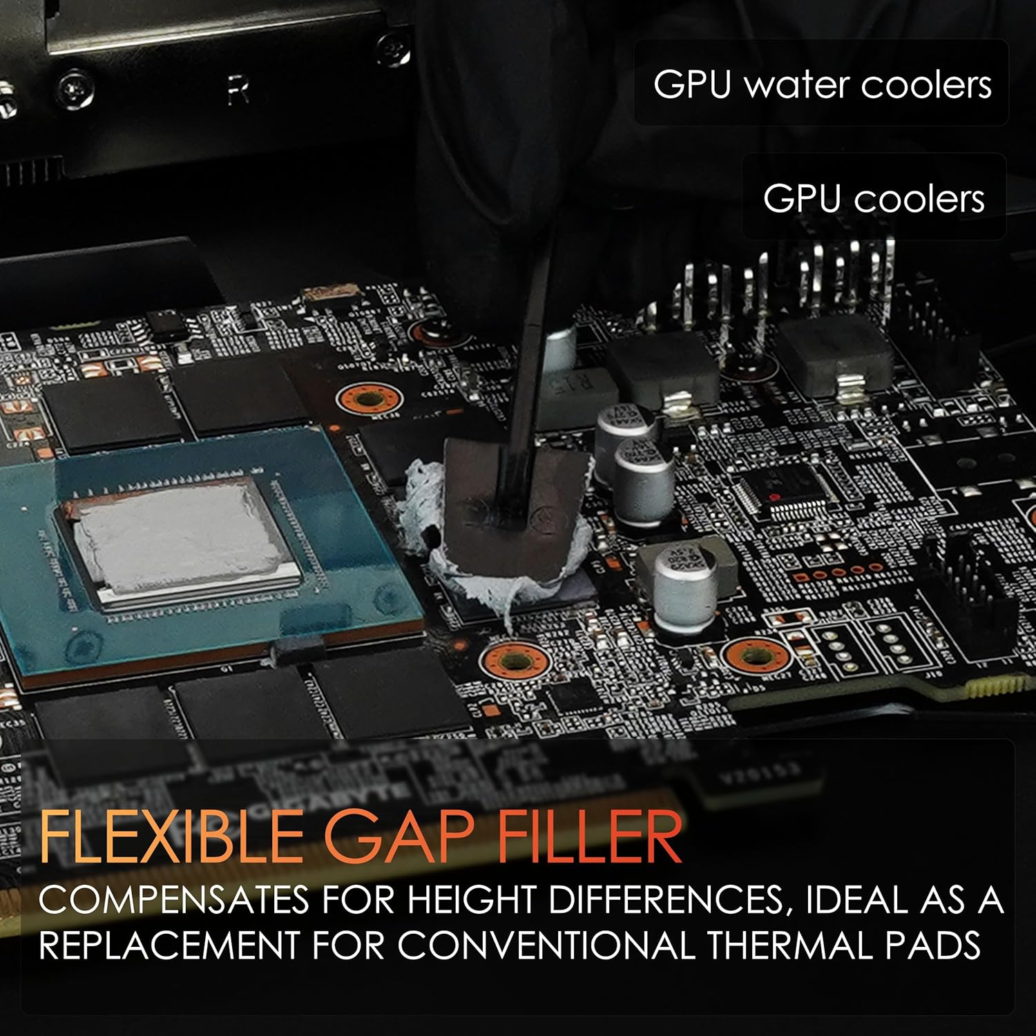 Thermal Grizzly Putty Electrically Non-Conductive Thermal Interface Material for GPU Modding and Thermal Pad Replacement 100g