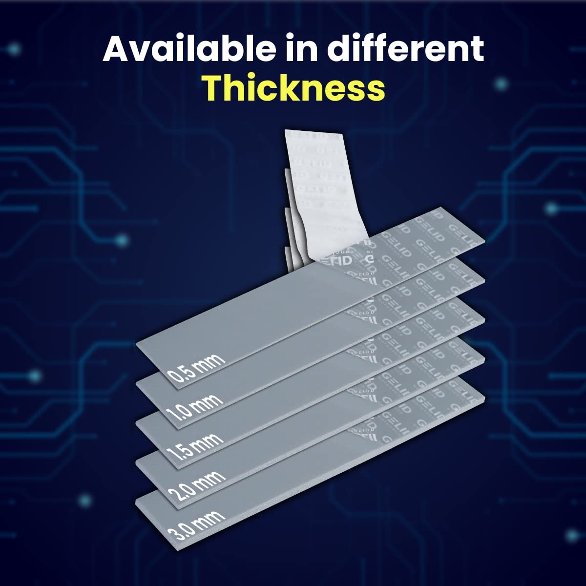 Gelid Solutions GP-Extreme 12W-Thermal Pad 120x20 (2pcs) Excellent Heat Conduction, Ideal Gap Filler. Easy Installation