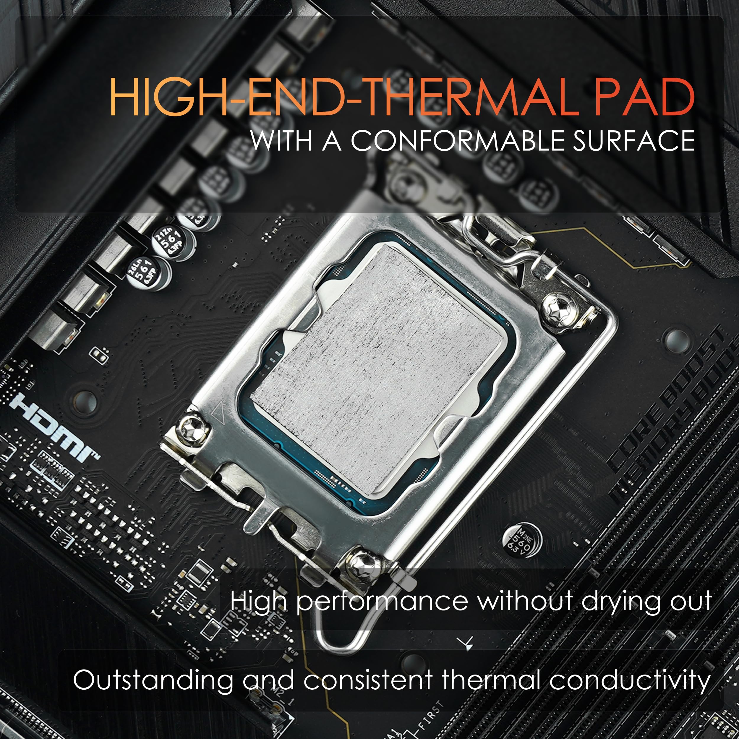 Thermal Grizzly KryoSheet Ultra High Thermal Conductivity Graphene Thermal Pad – Perfect Alternative for Thermal Paste on CPU/GPU/PS4/PS5/Xbox – Made in Sweden